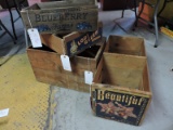 Lot of 4 VINTAGE PRODUCE BOXES - Various Sizes