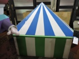 FAUX CIRCUS / CARNIVAL TENT - Folds Up / Wood Construction