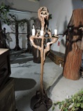 Spooky Halloween Themed Free-Standing Candelabra - Electric