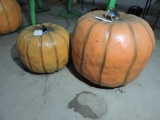 Pair of Faux Pumpkins / Fiberglass - 26