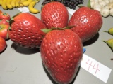 Lot of 4 GIANT PROP STRAWBERRIES