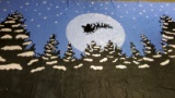 FLYING SANTA CLAUS' - Backdrop - 40' Wide X 20' Tall