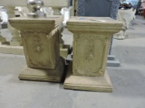 Set of 2 Small GREEK STYLE PEDESTAL / Approx. 22