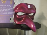 GIANT MARDI GRAS MASK - has block for mounting - VIOLET