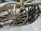Lot of 2 Smaller & One Large WAGON WHEEL