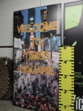 Giant TIMES SQUARE Wall Art -- Approx. 8' Tall X 4' Wide