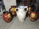 Lot of 5 Wine Themed Accent Pieces - New, just out of boxes