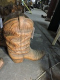 GIANT FAUX COWBOY BOOT PLANTER -- Approx. 23