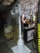 White Metal 5 Lamp Lamppost - 90
