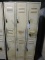 Set of 6 Tan Steel High School Lockers by PENCO