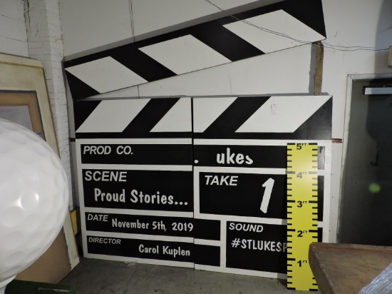 GIANT Filmmakers CLAPPER BOARD - Changeable Message