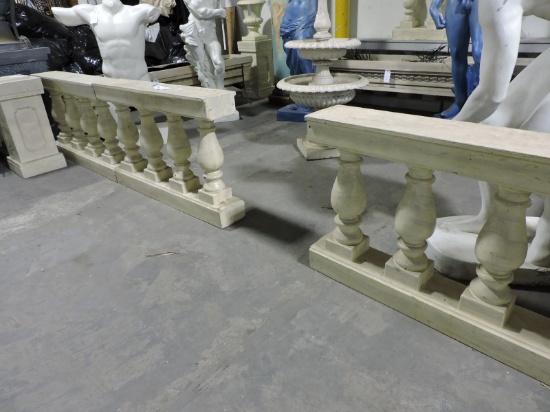 GREEK STYLE FAUX CEMENT TERRACE WALLS - Set of 3