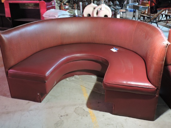 CIRCULAR DINER BOOTH - Approx. 37" Tall X 75" Wide X 56" Deep