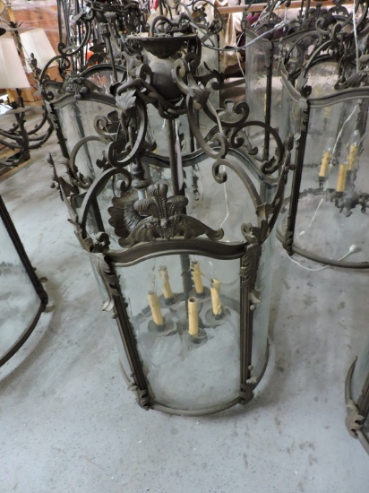 Small Cylinder Chandelier - Approx. 19" Across X 36"