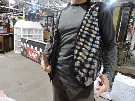 6 Mirror Sequined Vests - See Photo