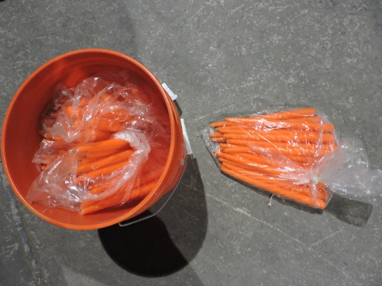Large Lot of 12" Orange Stick Candles - Used Once / Over 100 of Them