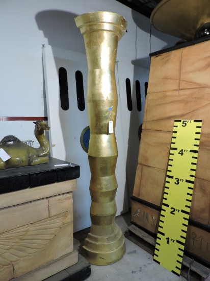 Tall Egyptian Entryway Column Markers - PAIR / 8 Feet X 22" Wide