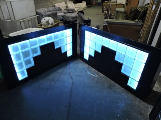 Pair of Illuminated Serving Bars / Portable / Just Need Tops