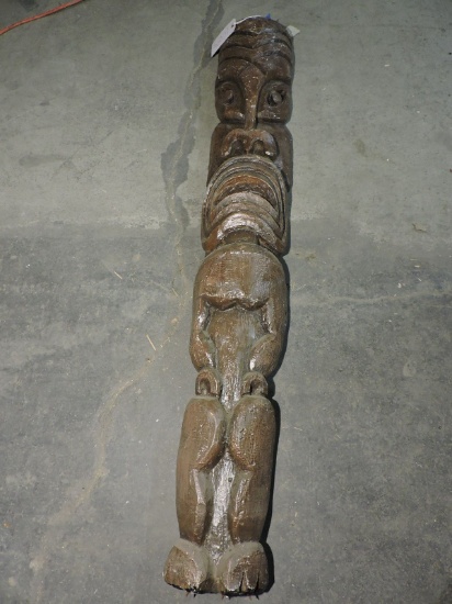 PACIFIC ISLAND TIKI  Wall Hanging - Prop / Approx. 60" X 10"