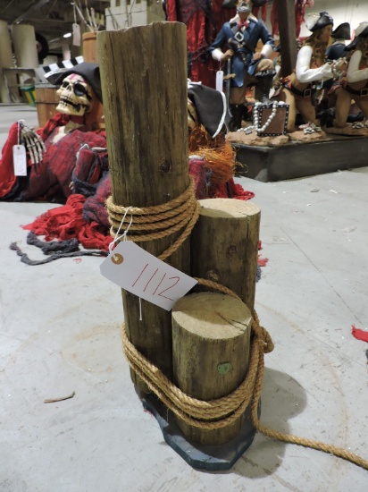 NAUTICAL DOCK POST PROP - Approx 18" Tall