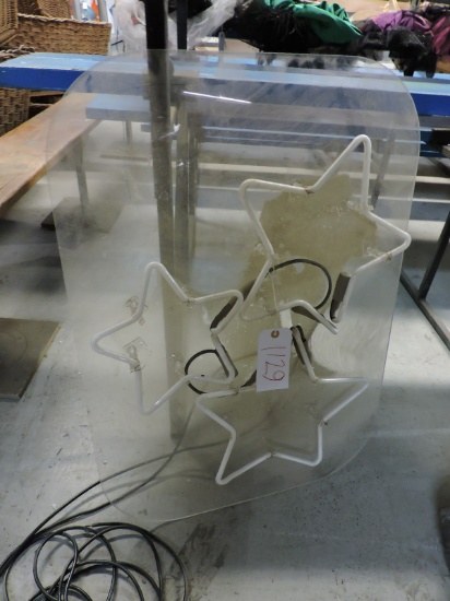 3 NEON STARS Sign / Missing Ballast - Condition Unknown