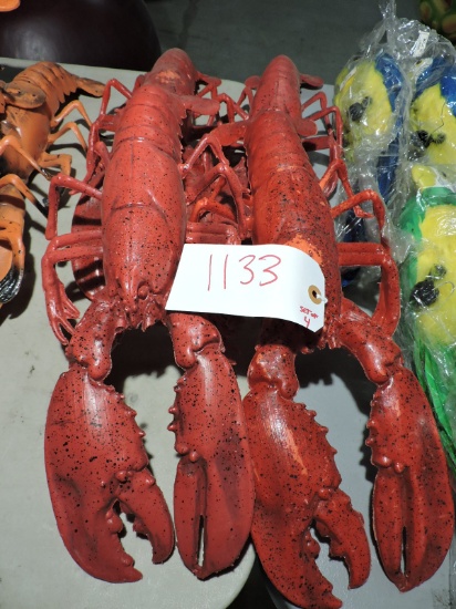 Lot of 4 Prop Lobsters / Approx 20" Long