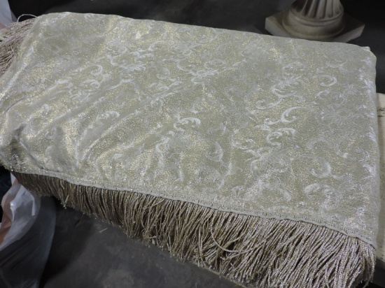 3 Large Bolts of Material - Gold Lame' with Fringe