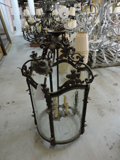 Small Cylinder Chanelier - Approx. 19" Across X 36"