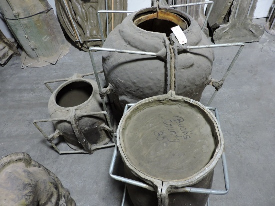 Theatrical Prop Molds - Huge Pot & 2 Smaller Ones - See Photos
