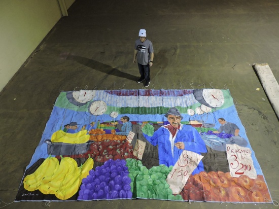 'FRUIT STAND' - Backdrop - 17' Wide X 11' Tall