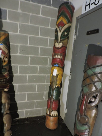 LARGE PACIFIC ISLAND TIKI  Wall Hanging - Prop / Approx. 96" X 10"
