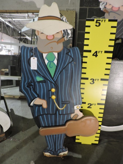 1930s Mobster Character Cut-Out' - Approx 65" Tall X 32"