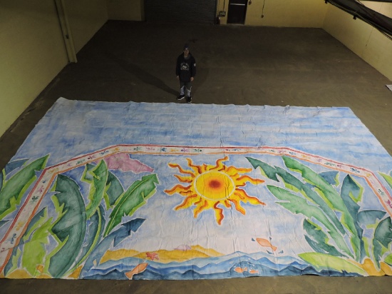 Calypso Joe' - Jungle Scene Backdrop - Approx. 29' Wide X 18' Tall