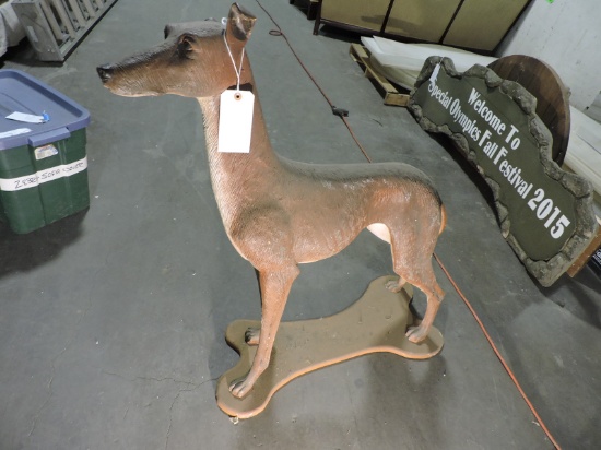 Whippet Dog Statue - Fiberglass Construction / Approx 44" Long