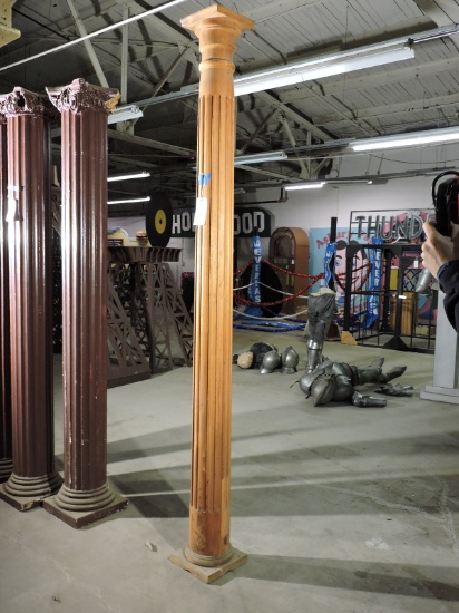 WOODEN FLUTED COLUMN - in very good condition