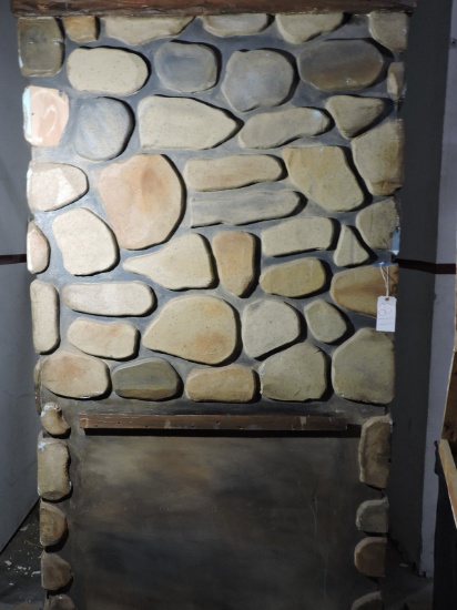 Free-Standing FAUX STONE WALL / Approx. 96" Tall X 52" Wide