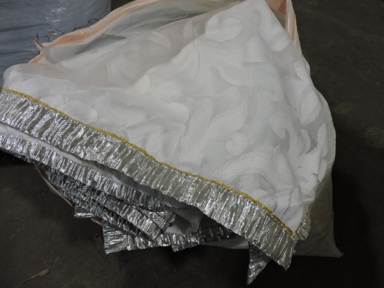 5 Large Bolts of Material - White / Fabric