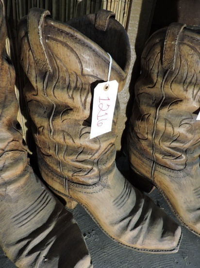 GIANT FAUX COWBOY BOOT PLANTER -- Approx. 23" Tall