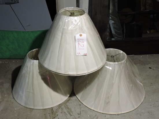 Lot of 3 Lampshades / Various Sizes / New in Plastic
