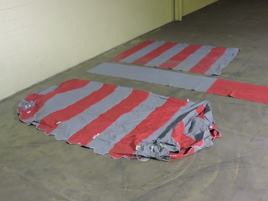 CARNIVAL / CIRCUS Canopy Top - Approx. 9' 6" Across -- 3 Pieces