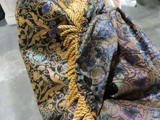 2 Large Bolts of Material - Ornate / Reversable with Fringe