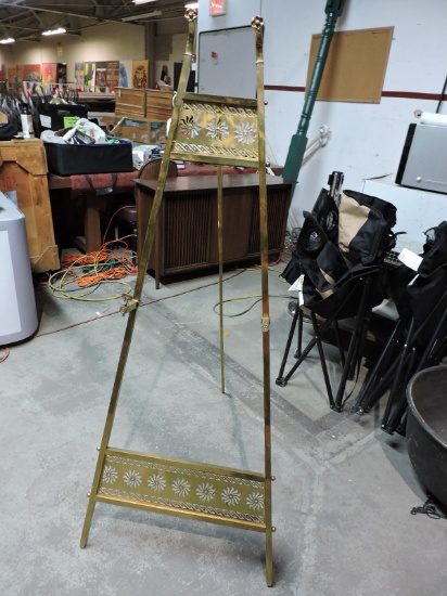 Large Metal DISPLAY EASEL -- Just over 5 Feet Tall