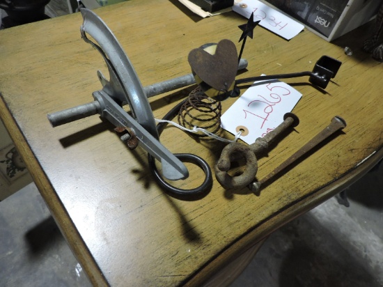 Grouping of 6 Antiques and Accessories - See Photo