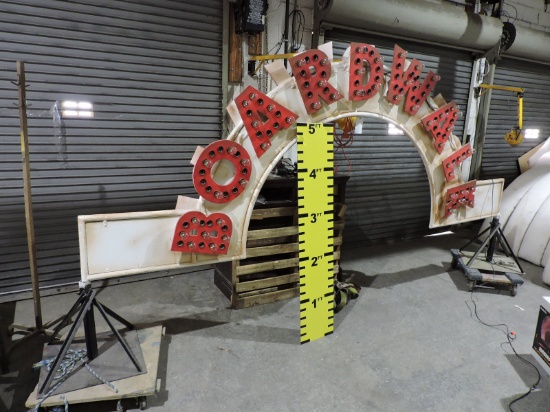 Illuminated BOARDWALD ARCHWAY SIGN / 2-Sided / Approx. 12.5' Wide