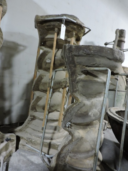 Theatrical Prop Molds - Pair of Ornate, Spiral Columns - See Photos