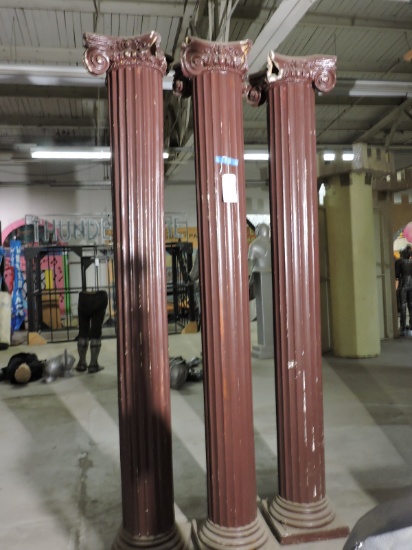 Lot of 3 CORINTHIAN COLUMNS - Each has some cosmetic damage