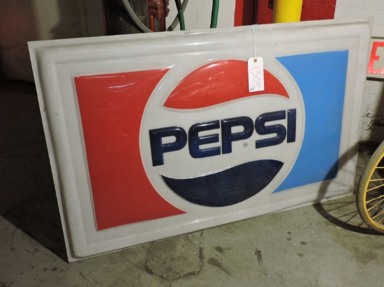 AUTHENTIC PEPSI Sign - Molded Plastic