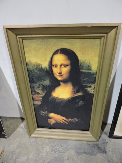 Print Replica of the MONA LISA - Framed - Approx. 24" X 36"