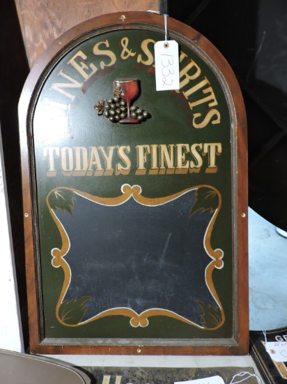 WINE & SPIRITS / TODAY'S FINEST - CHALK BOARD SIGN