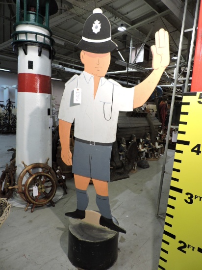 BRITISH POLICE MAN - BOBBY - Cut Out on Stand